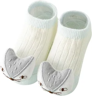 Baby Sock Shoes Boys Girls Non-Slip First Walking Shoes Lightweight Slip-on Sneakers Soft Sole rotect Toes
