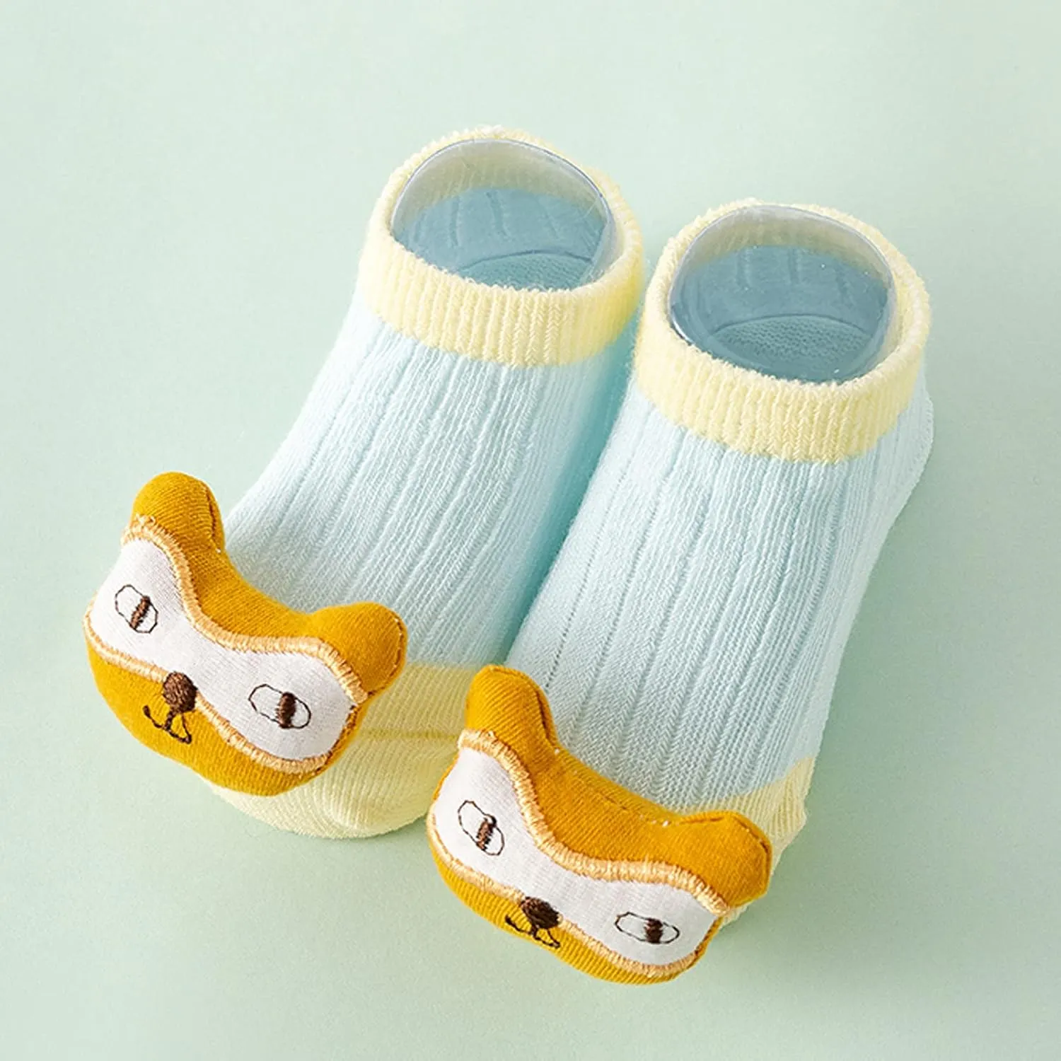 Baby Sock Shoes Boys Girls Non-Slip First Walking Shoes Lightweight Slip-on Sneakers Soft Sole rotect Toes