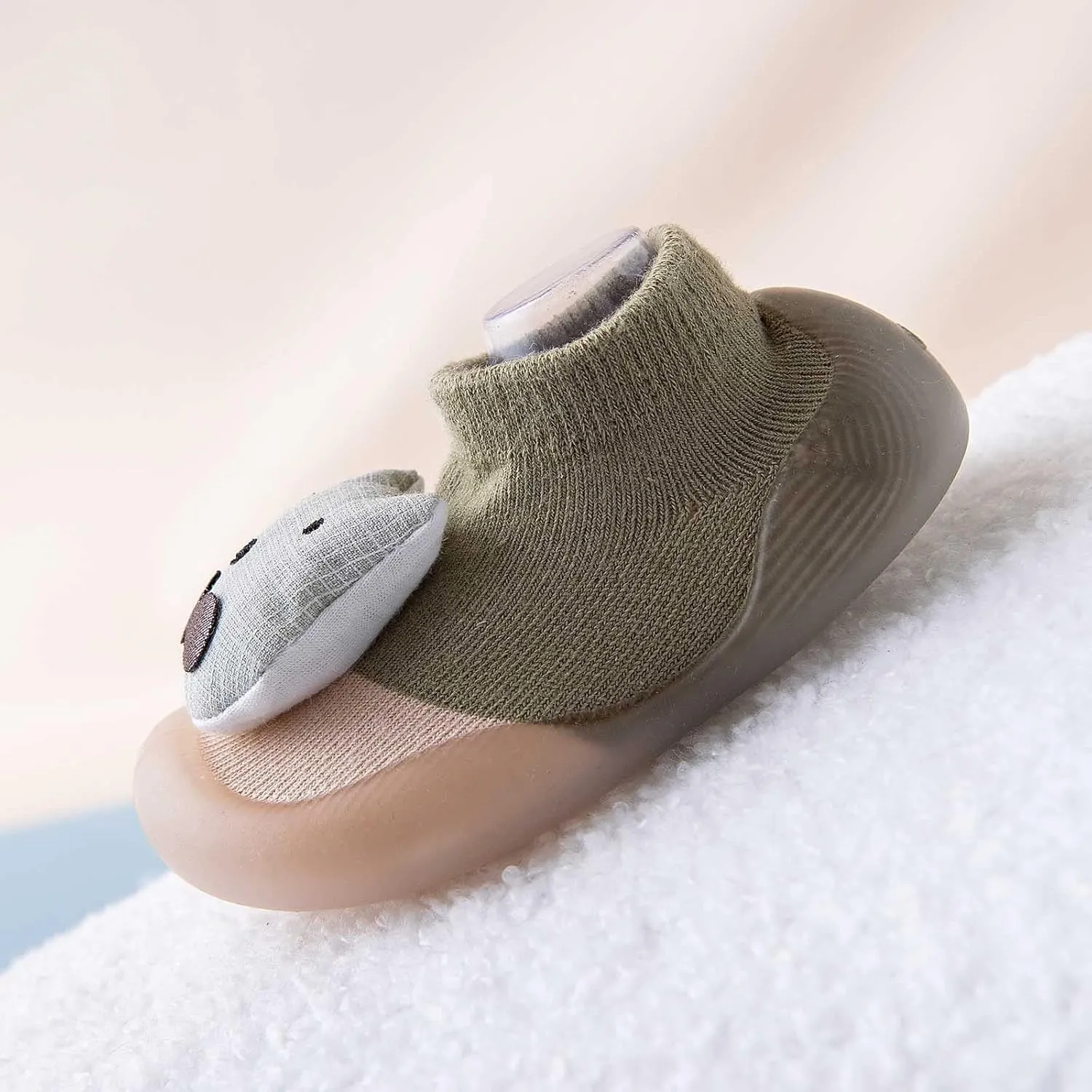 Baby Sock Shoes Toddler First Walkers Non-Slip Soft Sole Casual Sock Shoe House Indoor First Walking Slippers