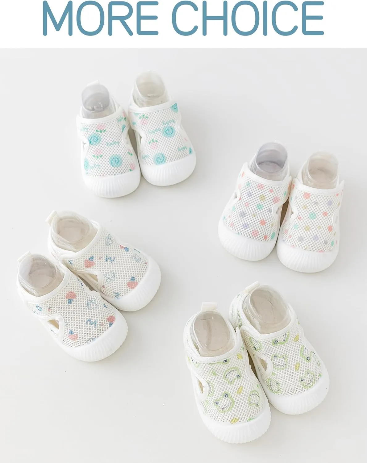 Baby Toddler First Walking Shoes Slip On Soft Sneakers Breathable Mesh Sandals Wide Toe Summer Shoes 6-36 Months