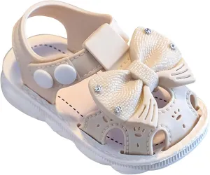 Baby Toddler Infant Girls Summer Sandals Outdoor Beach Anti-Slip Newborn Walking Shoes Flower Princess Size 2 Slides