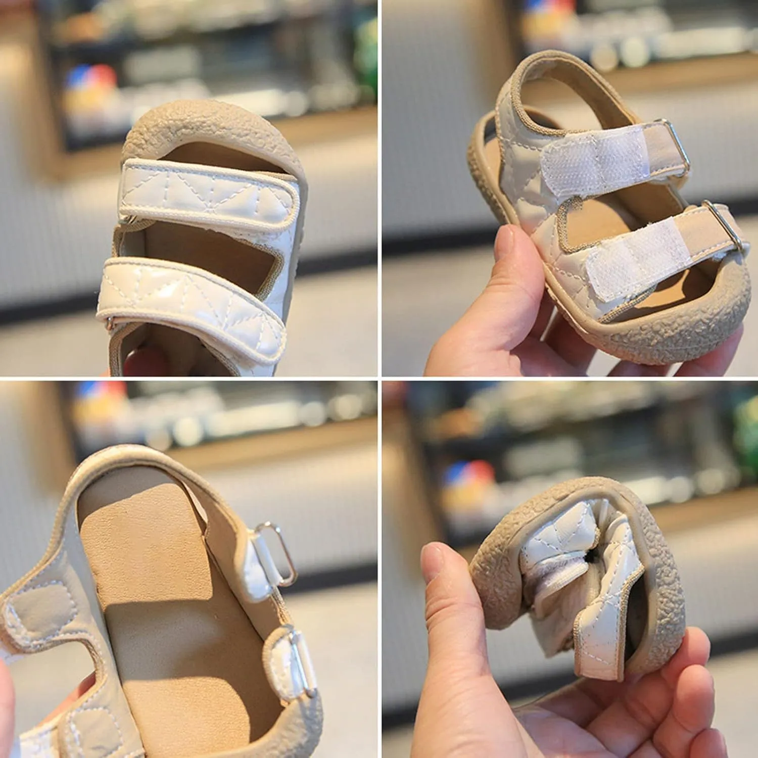Baby Toddler Infant Unisex Cloesd-Toe Beach Anti-Slip Solid Sandal Rubber Soft Sole Newborn First alker Shoe