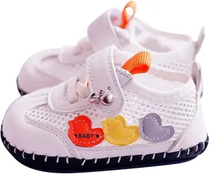 Baby Toddler Sandals Infant Girls Boys Shoes Mesh Outdoor First Walkers Soft Sole Flat Shoes Summer (Beige, 6 Infant)