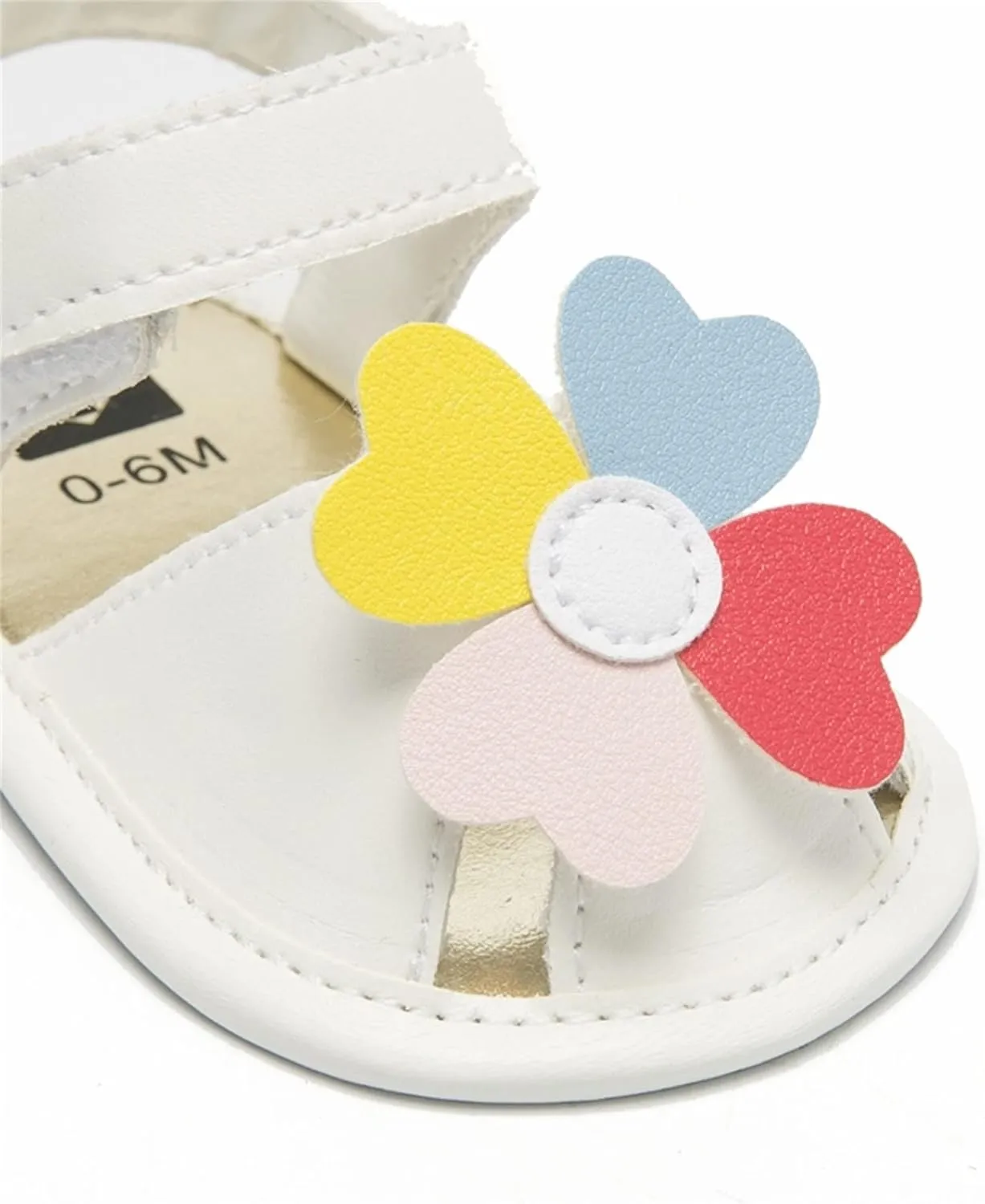 Baby Toddler Sandals Infant Girls Boys Shoes Non-Slip Soft Sole Flat Shoes Summer Crib Shoes (White, 5 Infant)