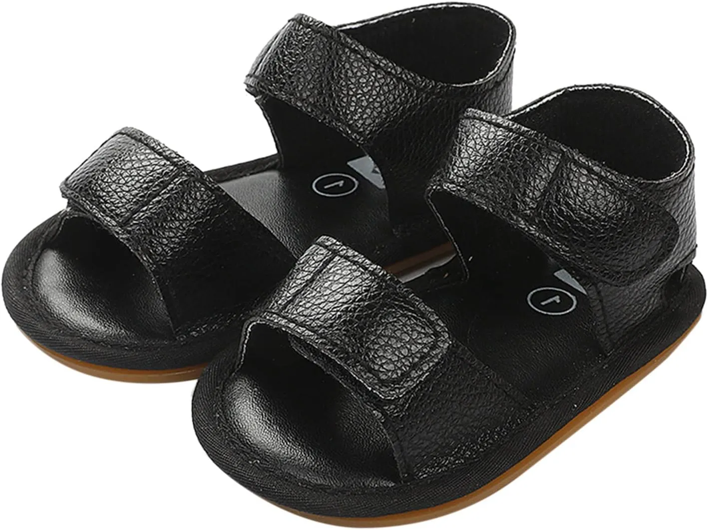 Baby Toddler Sandals Infant Girls Boys Shoes Prewalkers Athletic Soft Sole Flat Shoes Casual Summer (Black, 5 Infant)