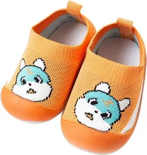 Baby Walking Shoes Toddler First Walking Non-Slip Soft Sole Slip-On Sneakers Casual Mesh Lightweight Sock Shoes