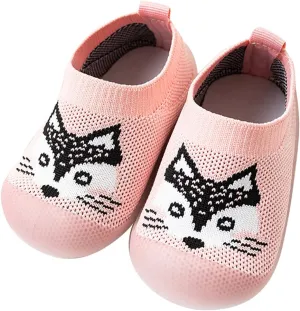 Baby Walking Shoes Toddler First Walking Non-Slip Soft Sole Slip-On Sneakers Casual Mesh Lightweight Sock Shoes