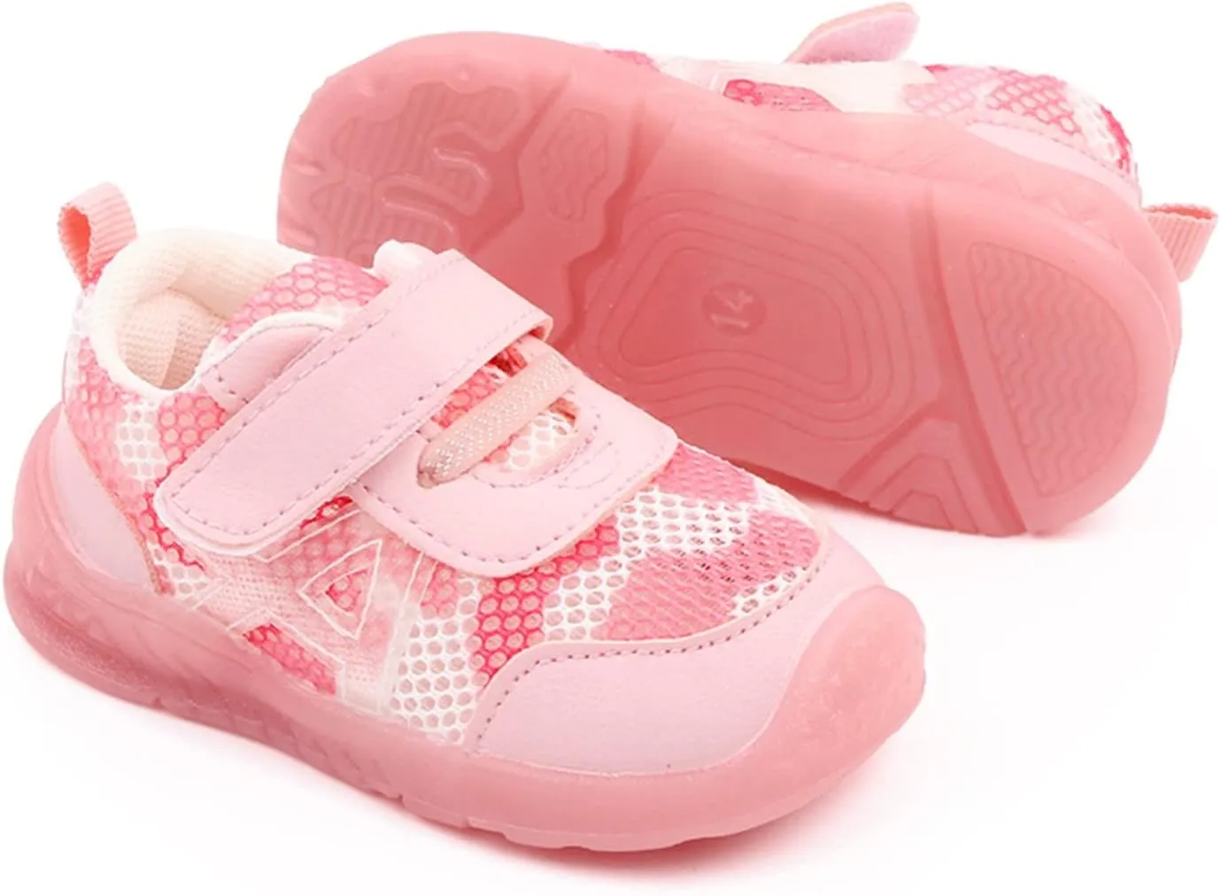 Baby Walking Sneaker Shoes Boy Girl Lightweight Non-Slip Sneakers, Comfortable Breathable Soft Sole Running Shoes