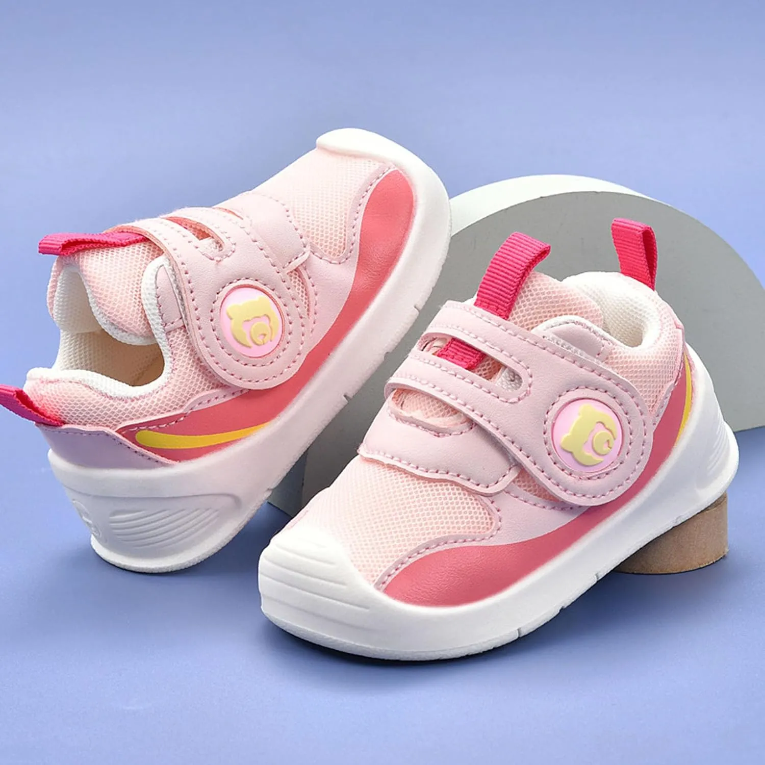 Baby Walking Sneakers Babies First Shoes Lightweight Mesh Infant Shoe Hook and Loop Breathable Outdoor Non-Slip