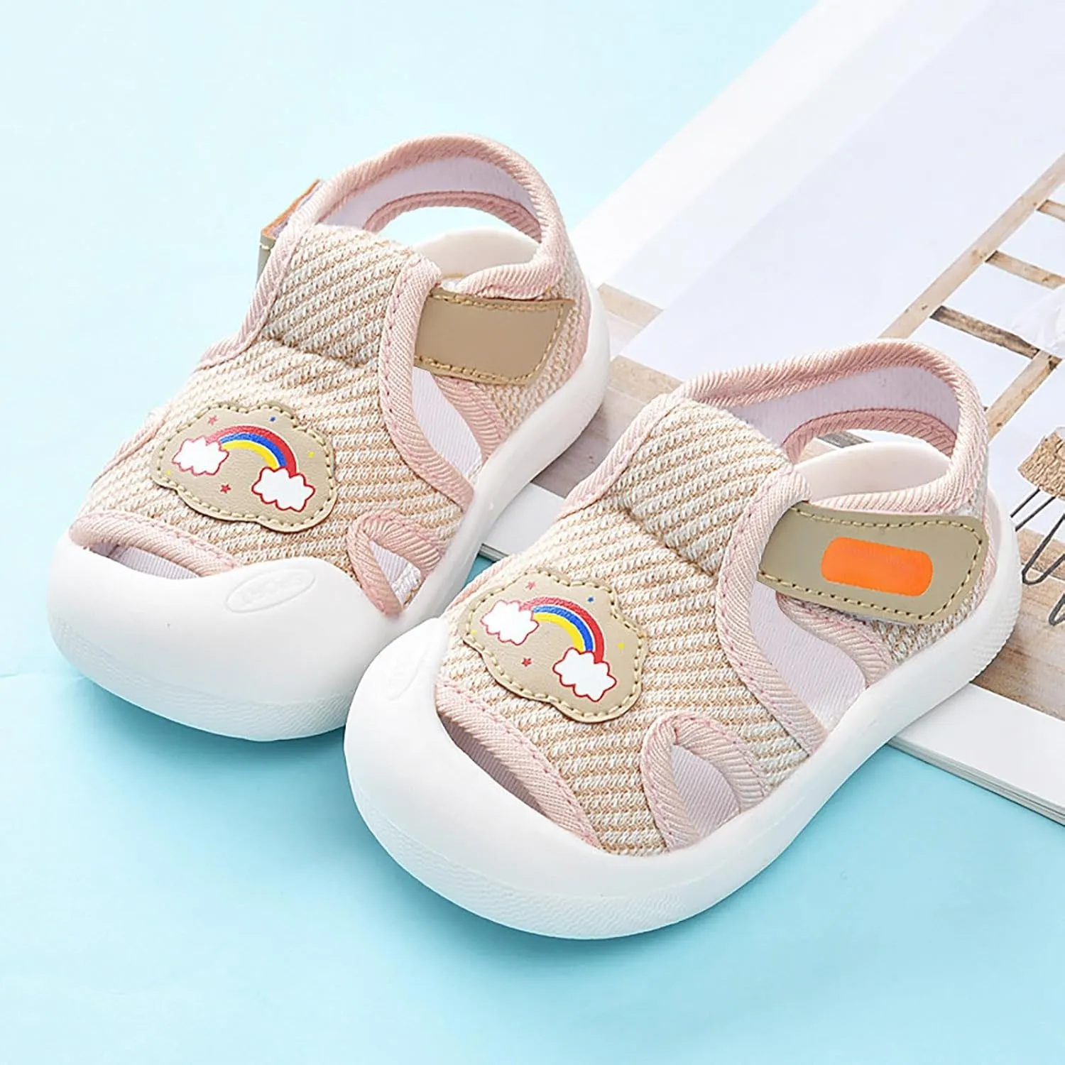 Baby Walking Summer Shoes Anti Kick Breathable Wear Infant Sandals Premium Soft Anti-Slip Rubber Sole Infant Indoor Shoe