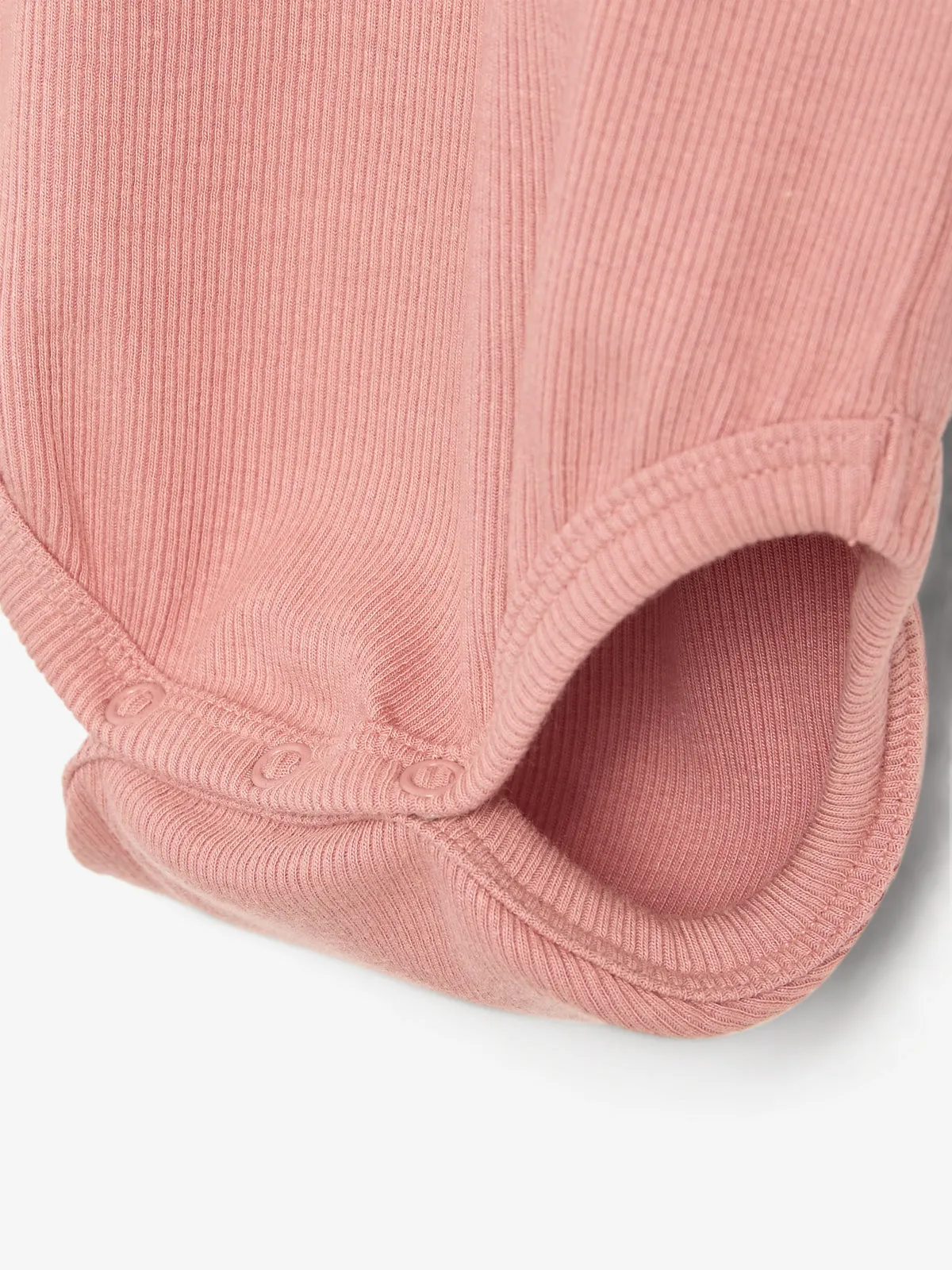 Basic Modal Rib Bodysuit - Little - Dusty Rose