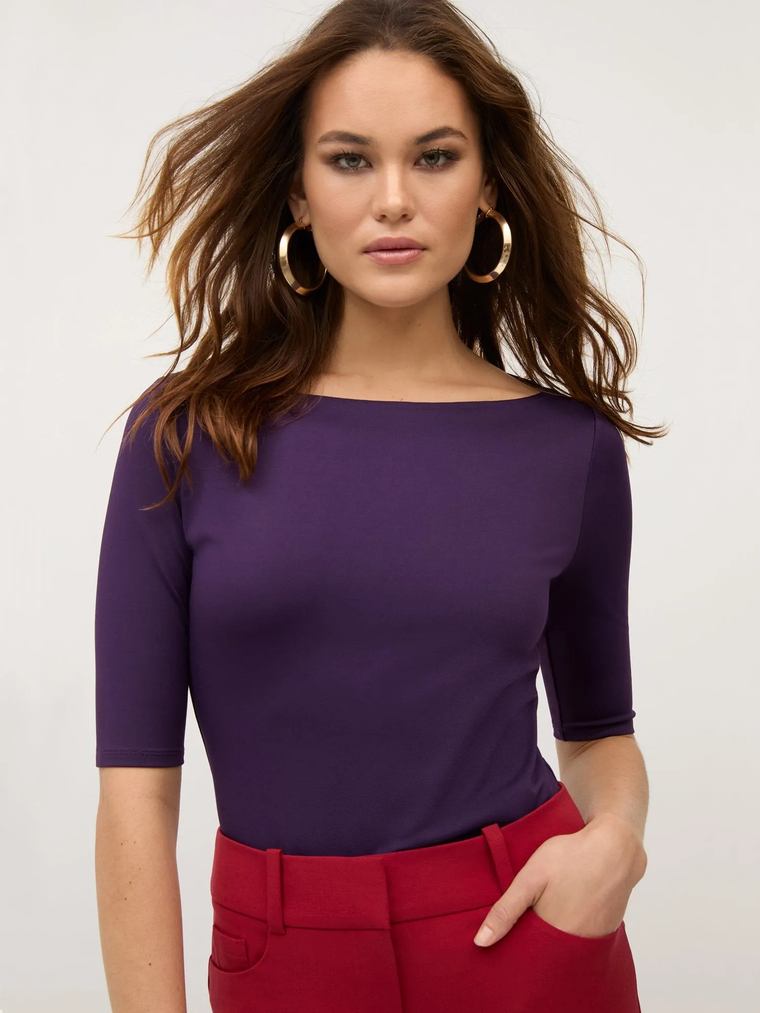 Bateau-Neck Top - Contour Knits