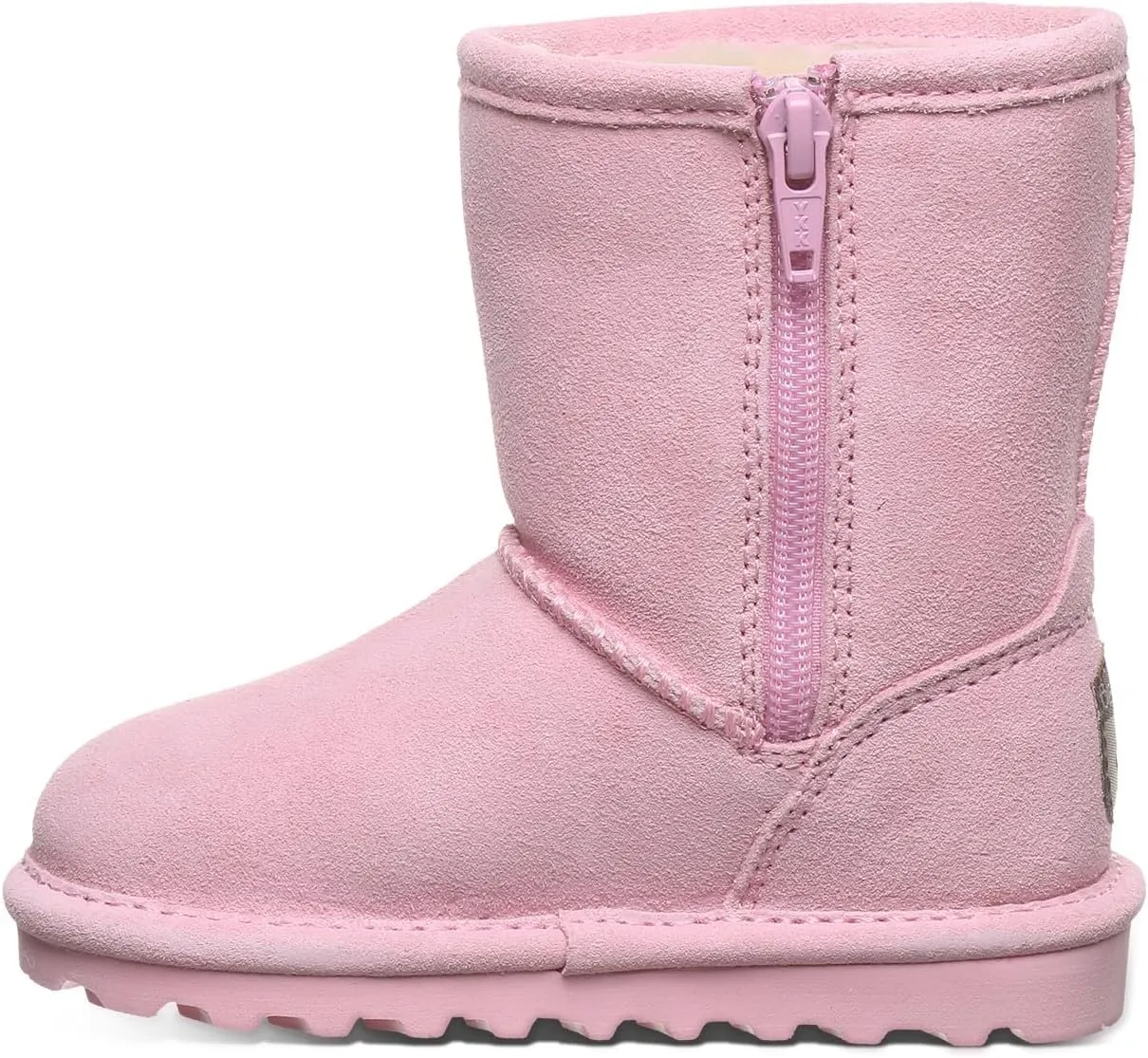 BEARPAW Elle Toddler Multiple Colors | Toddler's Boot Classic Suede with Zipper | Kid's Slip On Boot | Comfortable Winter Boot