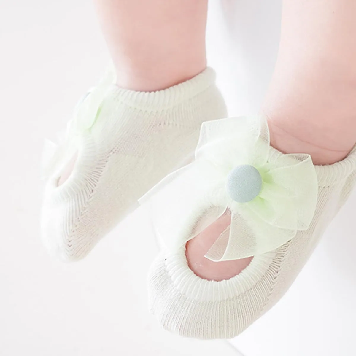 Beyonddraw Baby Ballet Socks,3pair Non-skid Socks Shoes for Baby Girls,Newborn Cotton Toddler Lace Bowknot Flower Walker Sock