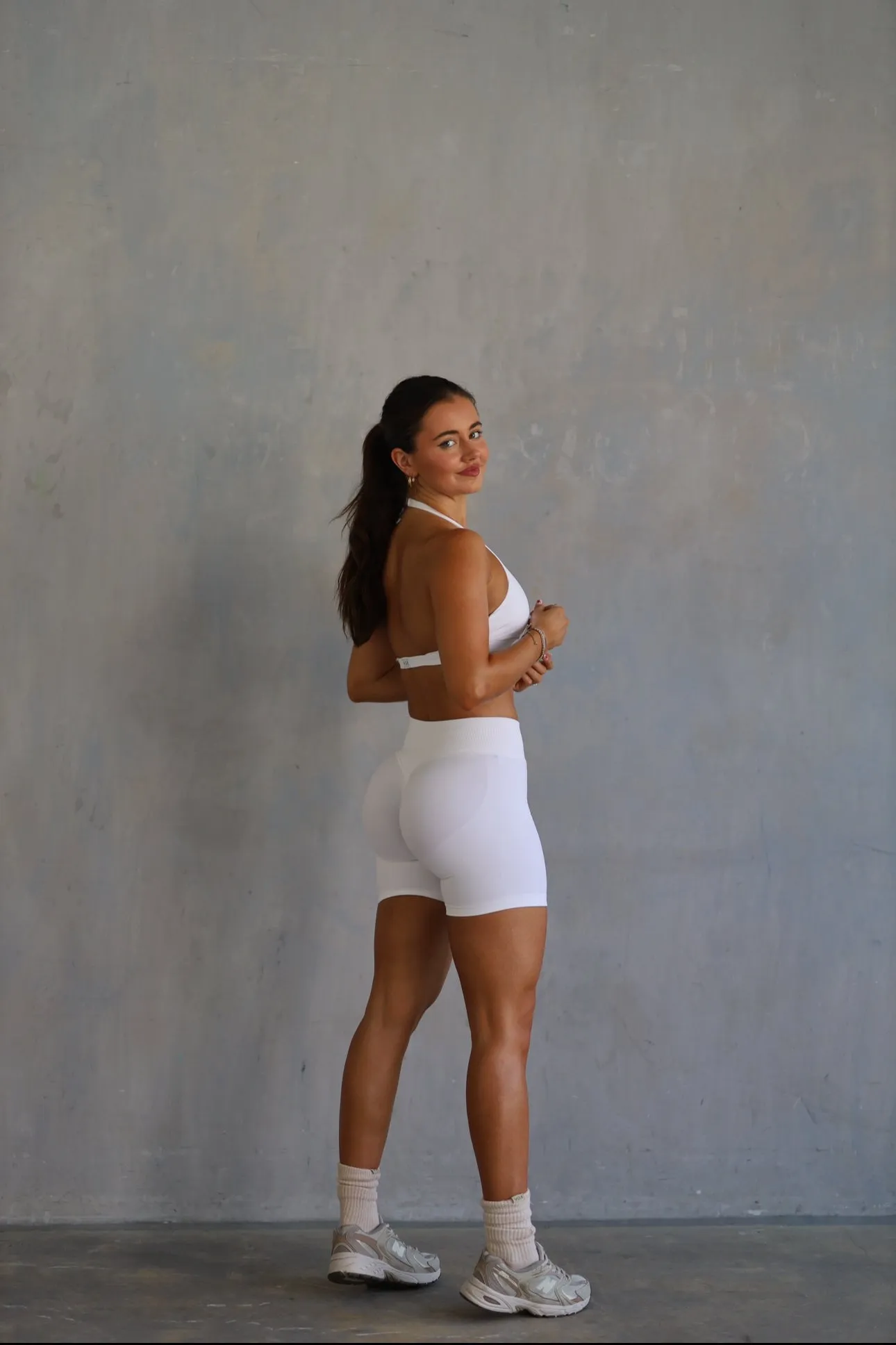 Biker shorts in Milk
