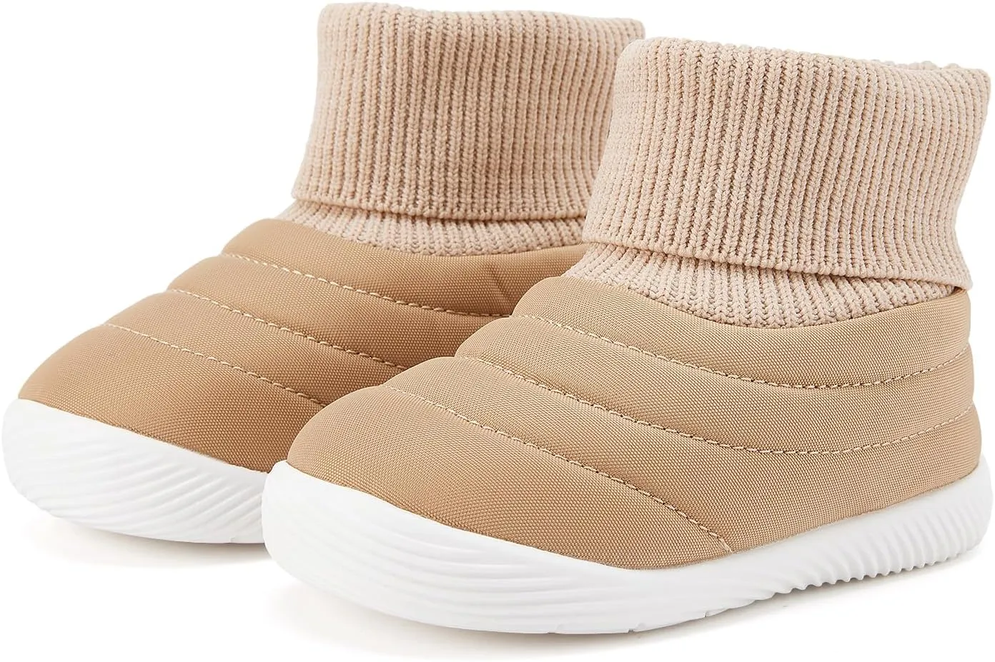 BMCiTYBM Baby Boy Girl Snow Boots Infant Warm Winter Booties Slip On Lightweight Outdoor Indoor Sock Shoes for First Walkers 6 9 12 18 24 Months