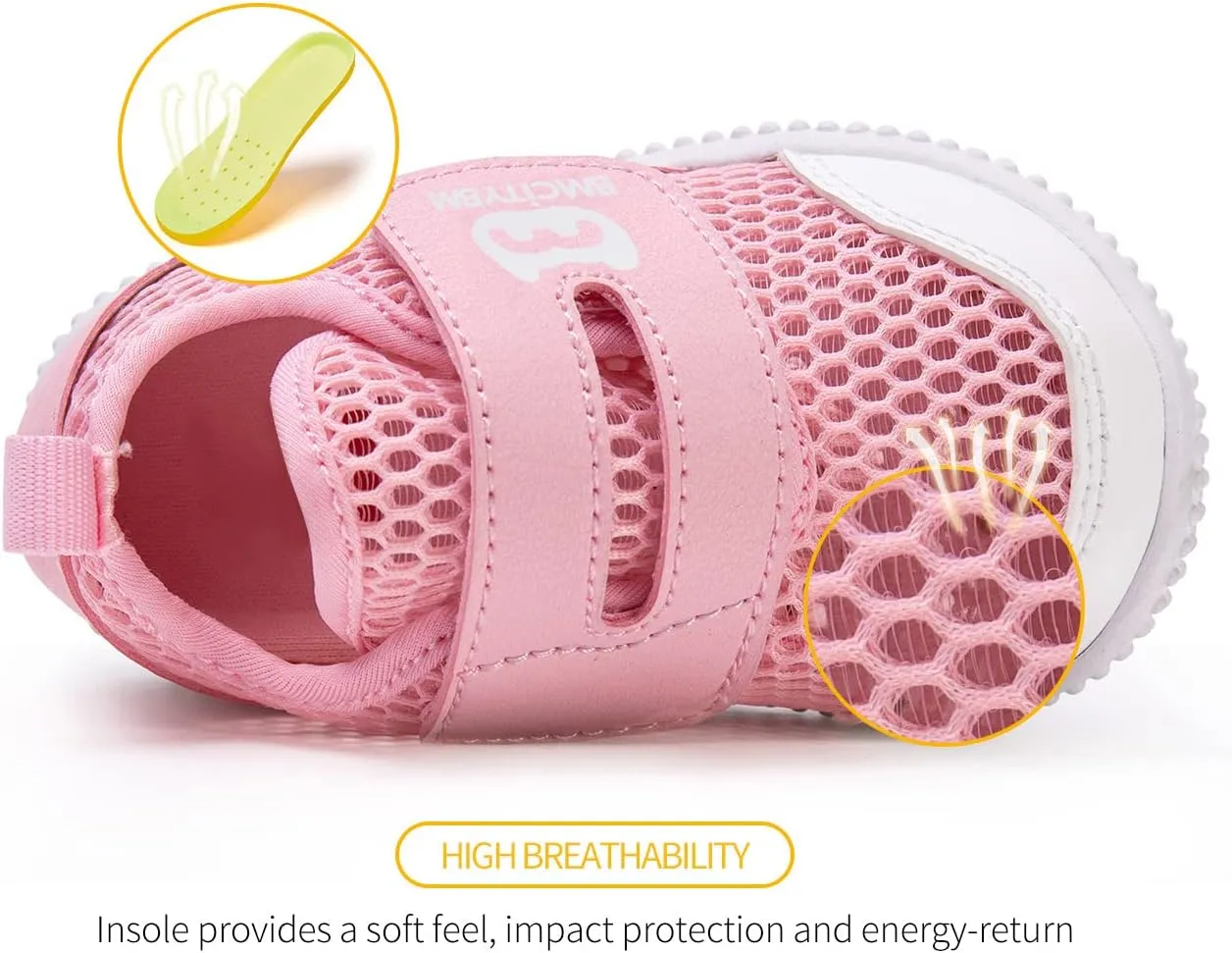 BMCiTYBM Toddler Baby Shoes Girl Boy Breathable Mesh Sneakers Non Slip