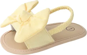 Bow Solid Baby Shoes Girls Toddler Beach Casual Holiday Sandals Children Boy Soft Sole Breathable Rubber Sandals