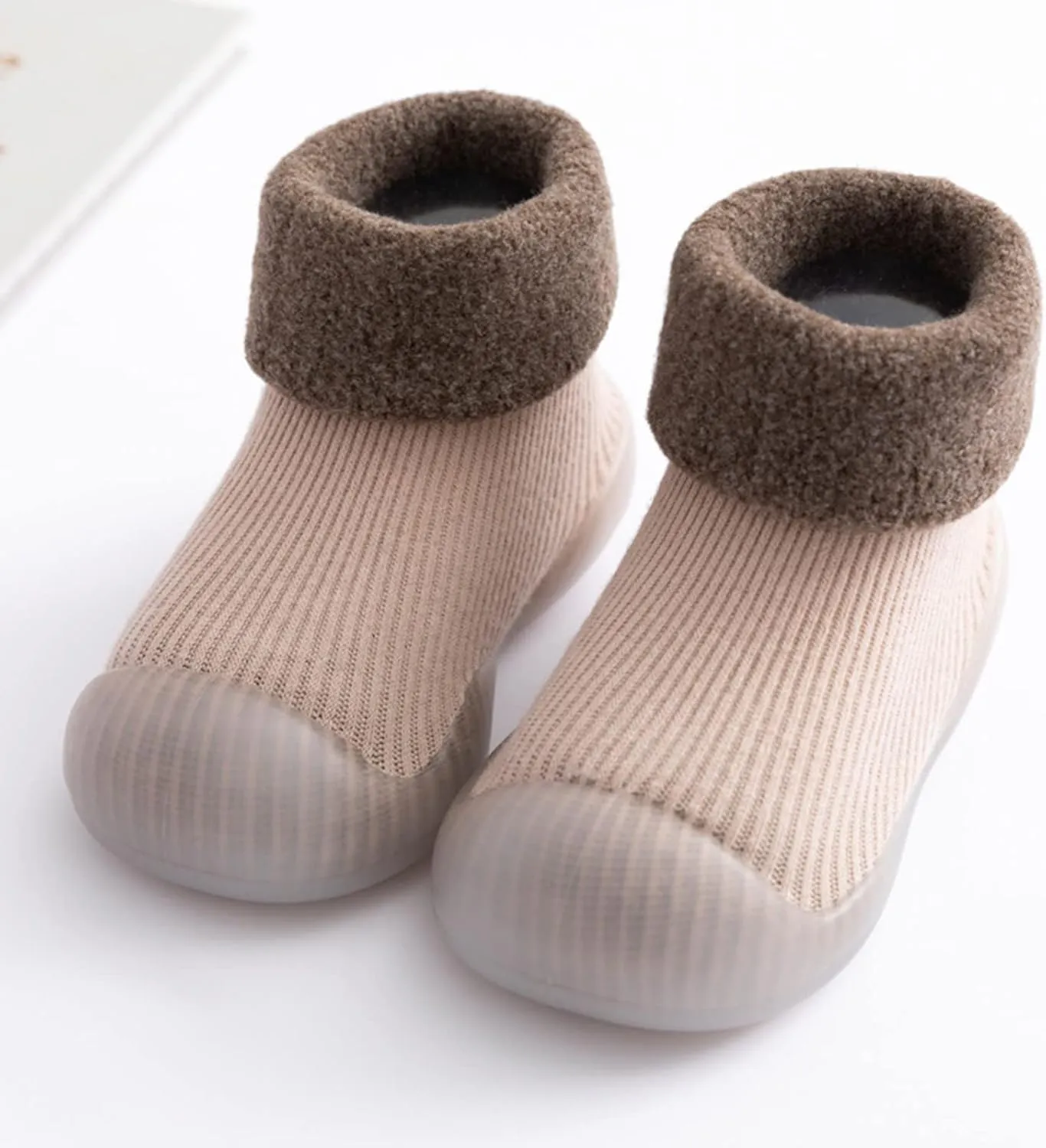 Boys Slippers Small Girls Socks Slipper Soft Baby Boys Rubber Shoes Sole Solid Toddler Kids Kid Slides Size 2