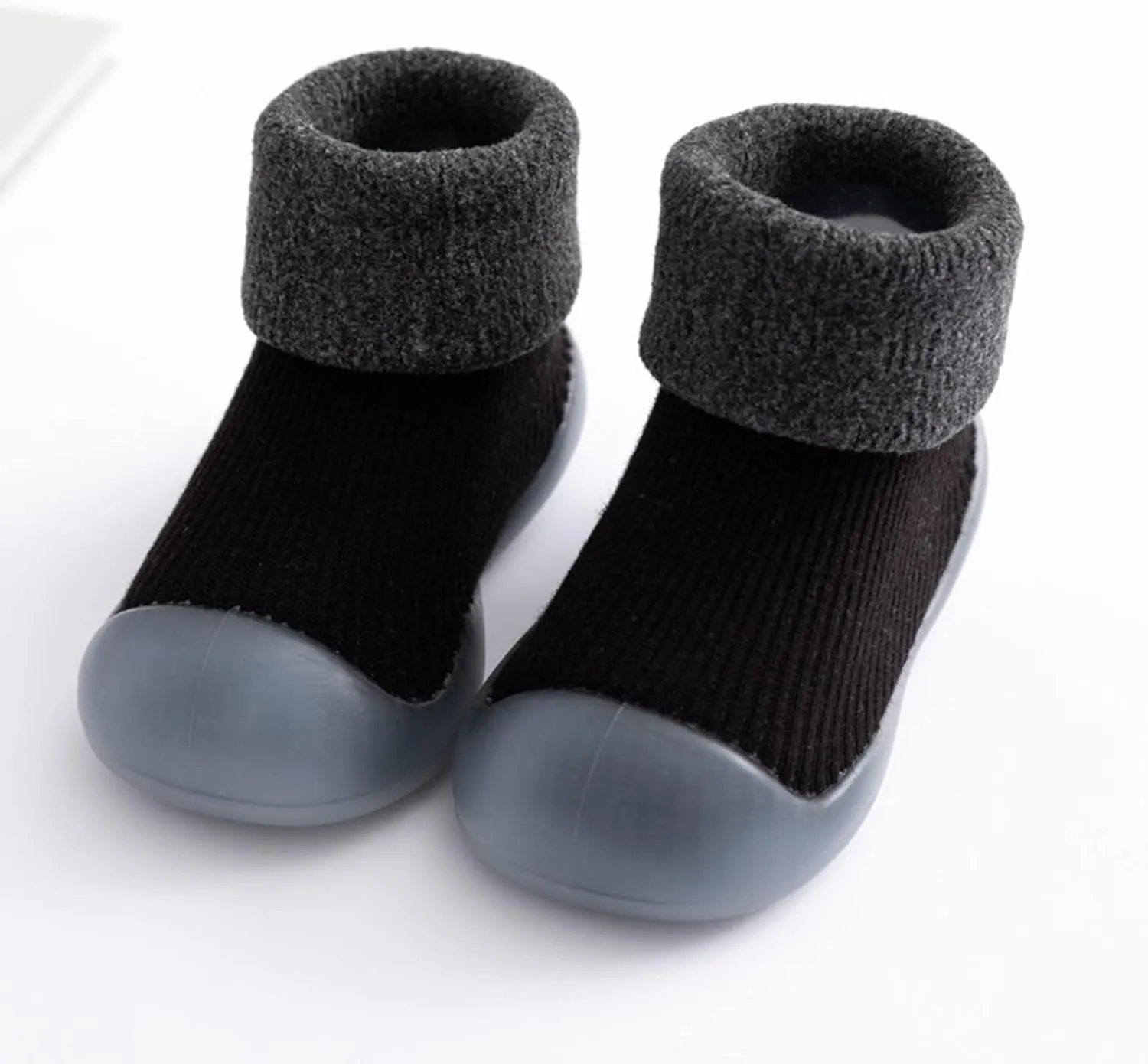 Boys Slippers Small Girls Socks Slipper Soft Baby Boys Rubber Shoes Sole Solid Toddler Kids Kid Slides Size 2