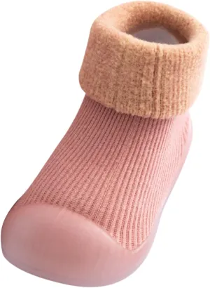 Boys Slippers Small Girls Socks Slipper Soft Baby Boys Rubber Shoes Sole Solid Toddler Kids Kid Slides Size 2