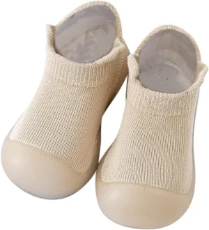 Boys Sport Shoes Toddler Kids Newborn Baby Boys Girls Shoes Solid Ruffled Soft Soles First Walkers Antislip Shoes (Khaki, 18-24 Months)