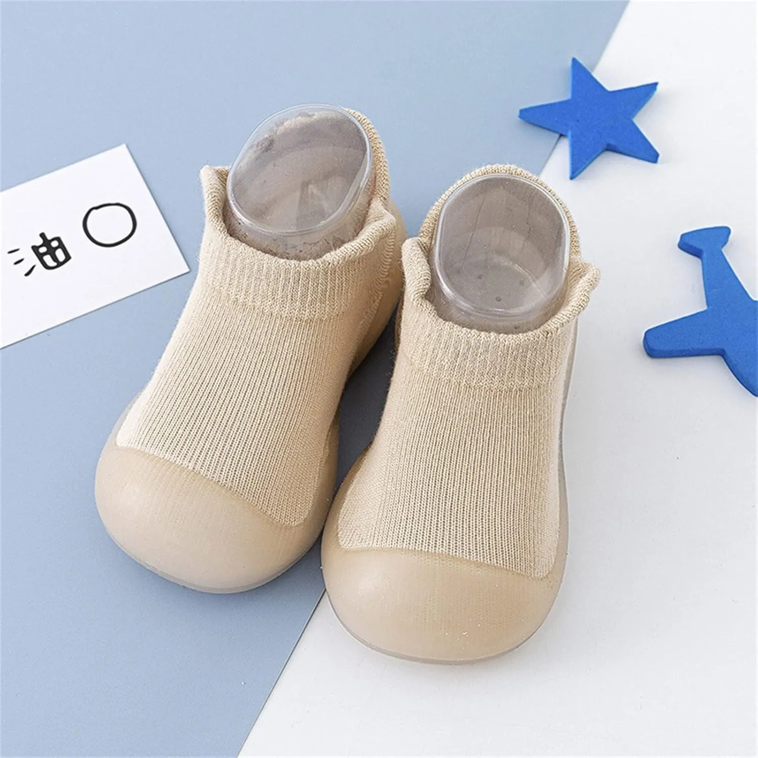 Boys Sport Shoes Toddler Kids Newborn Baby Boys Girls Shoes Solid Ruffled Soft Soles First Walkers Antislip Shoes (Khaki, 18-24 Months)