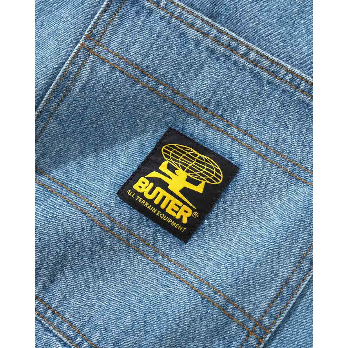 Butter Goods - Patch Pocket Denim Shorts Washed Indigo