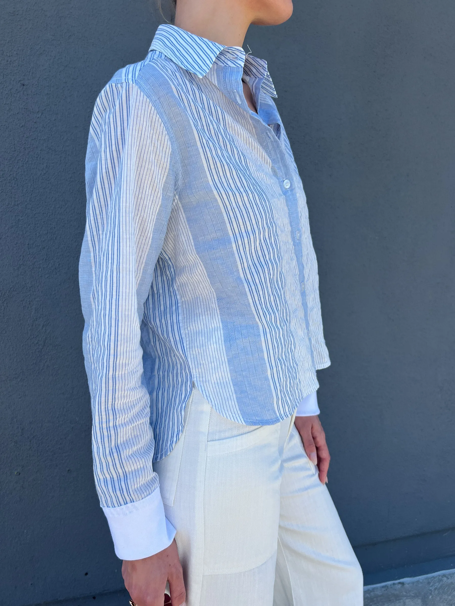 Cara Shirt in Coastal Stripe
