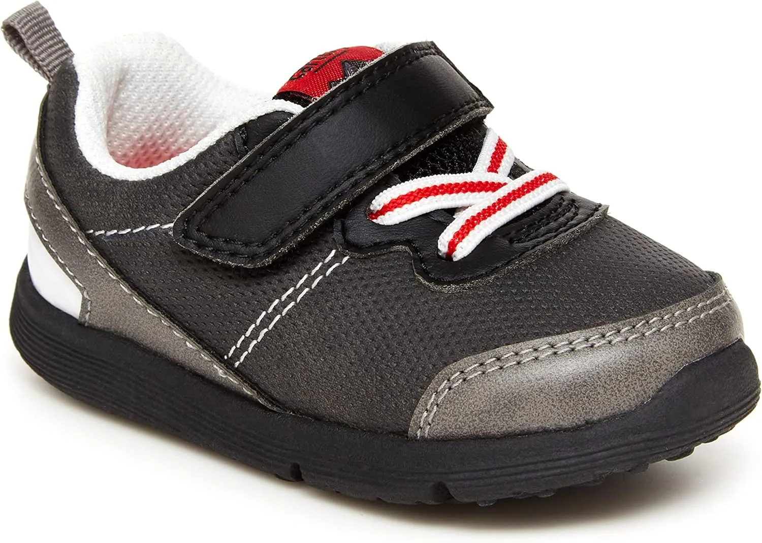 Carter's Every Step Baby Boys Brook Sneaker, Black, 2.5 Infant
