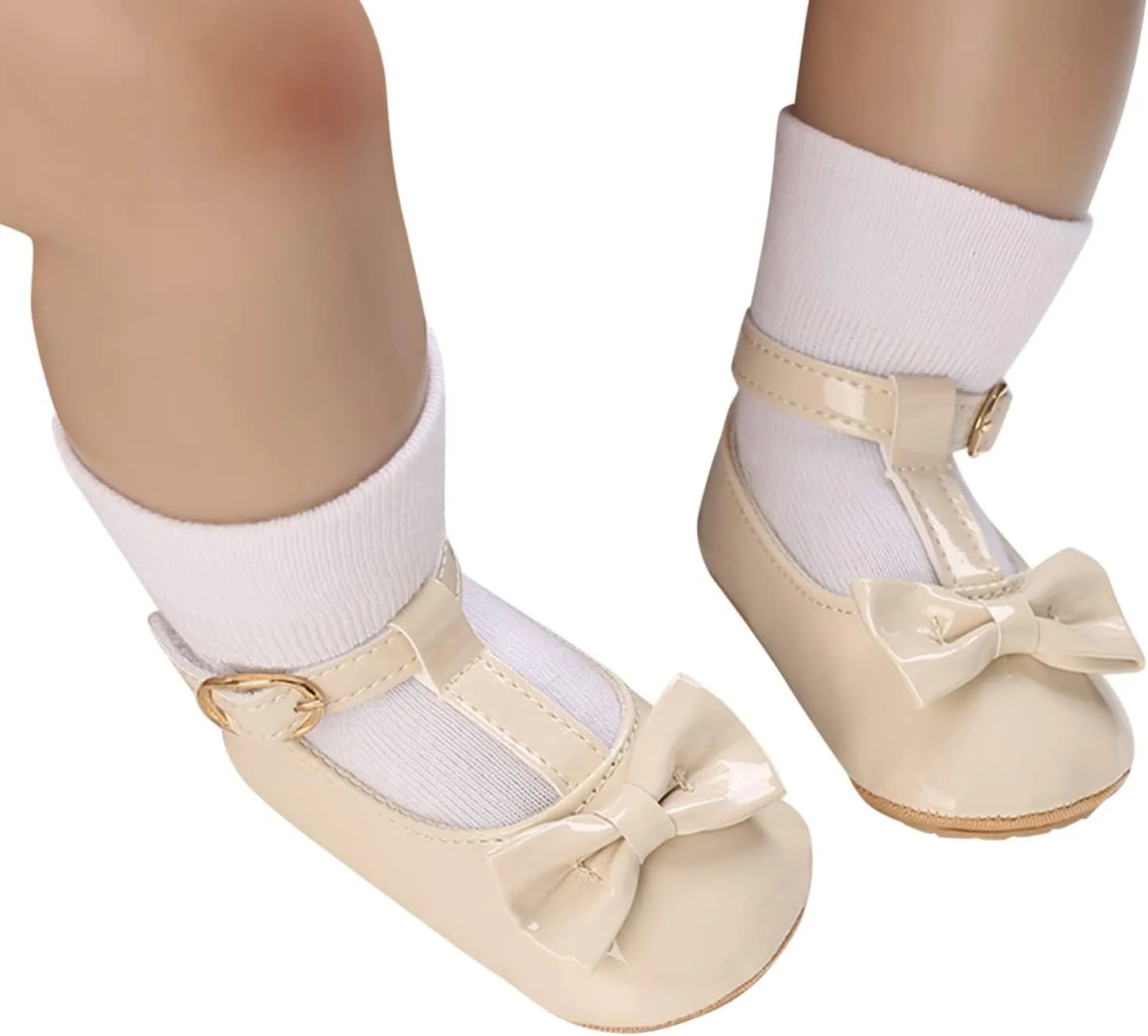 Casual Shoes for Kids Toddler Kids Infant Girls Soild Bowknot Princress Shoes Soft Sole The Floor Barefoot Shoes