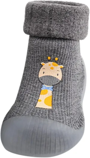 Cat And Girls Sandals Baby Sole Soft Girls Stocking Shoes Boys Toddler Solid Socks Slipper Rubber Warm Kids Knit Baby Shoes Baby Sneakers 12 Months