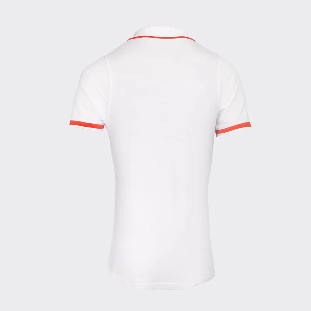Cave Lifestyle Basic Woman Polo - White / Red