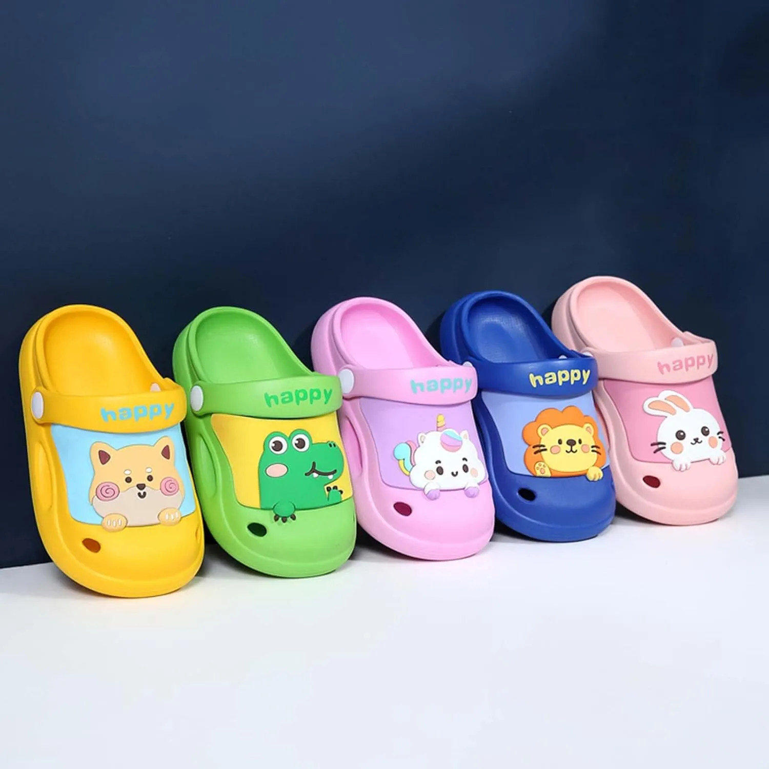 CERYTHRINA Toddler Kids Garden Clogs Shoes Cute Cartoon Summer Slippers Sandals for Boys Girls