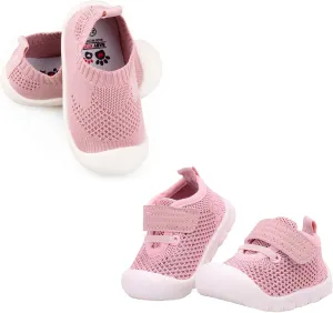 Charrost Baby First-Walking Shoes Size 3 Kid Shoes Toddler Infant Boys Girls Soft Sole Sandals Non Slip Mesh Breathable Lightweight Slip-on Sneakers Outdoor