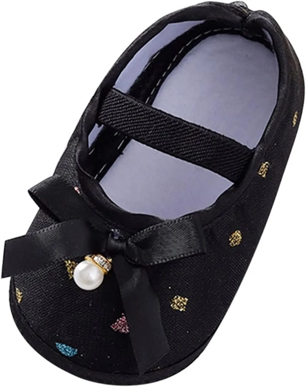Child Princess Sole Set Cute Shoes Shoes Pearl Headband Little Soft Toddler Bow Kids Sneakers Toddler Boys