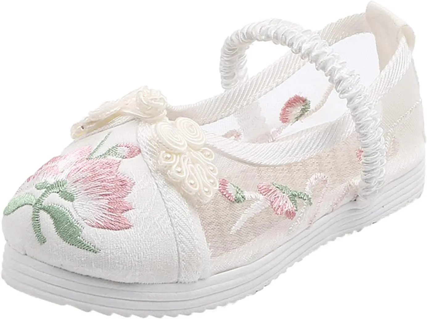 Children House Shoes Girls Flat Bottomed Embroidered Sandals Fashionable Children Performance Shoes