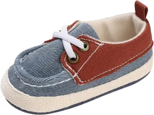 Children Infant Toddler Shoes Spring and Summer Boys and Girls Sports Shoes Flat Bottom Light and Comfortable Canvas Colorblock Infant Size 4 Shoes Boys