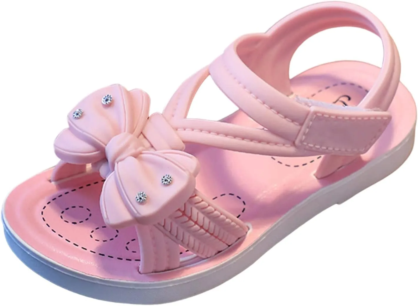 Children Sandals Soft Flat Shoes Fashion Comfortable Flower Lightweight Baby Princess Sandals E Kids 0
