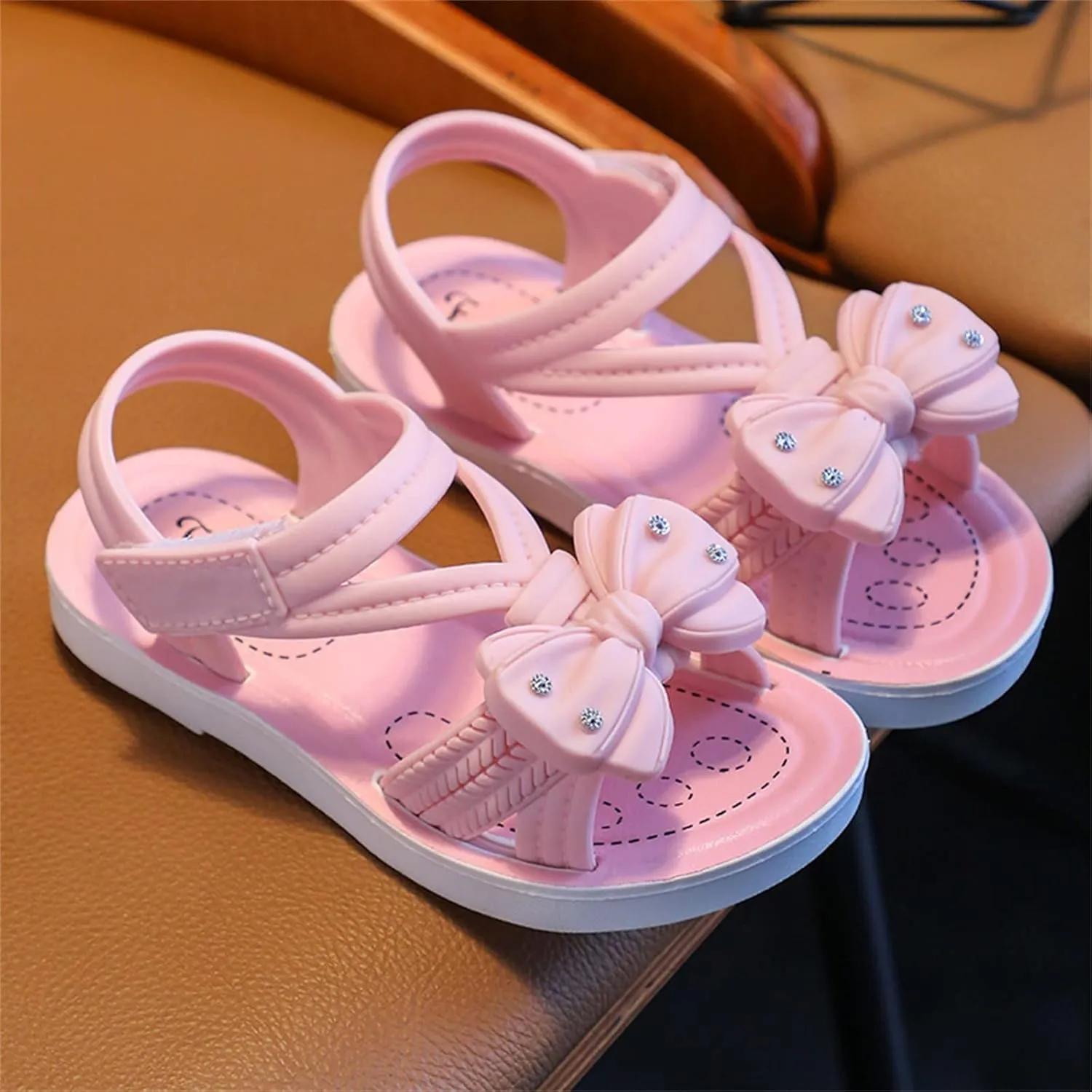 Children Sandals Soft Flat Shoes Fashion Comfortable Flower Lightweight Baby Princess Sandals E Kids 0
