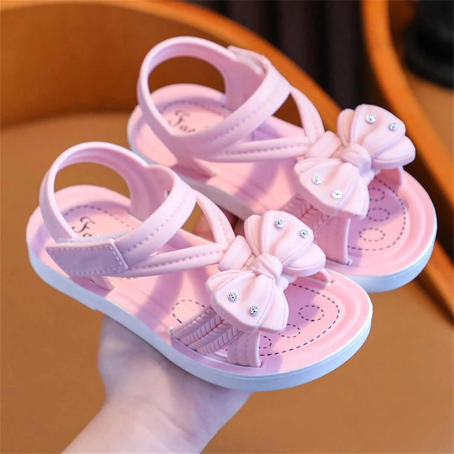 Children Sandals Soft Flat Shoes Fashion Comfortable Flower Lightweight Baby Princess Sandals E Kids 0