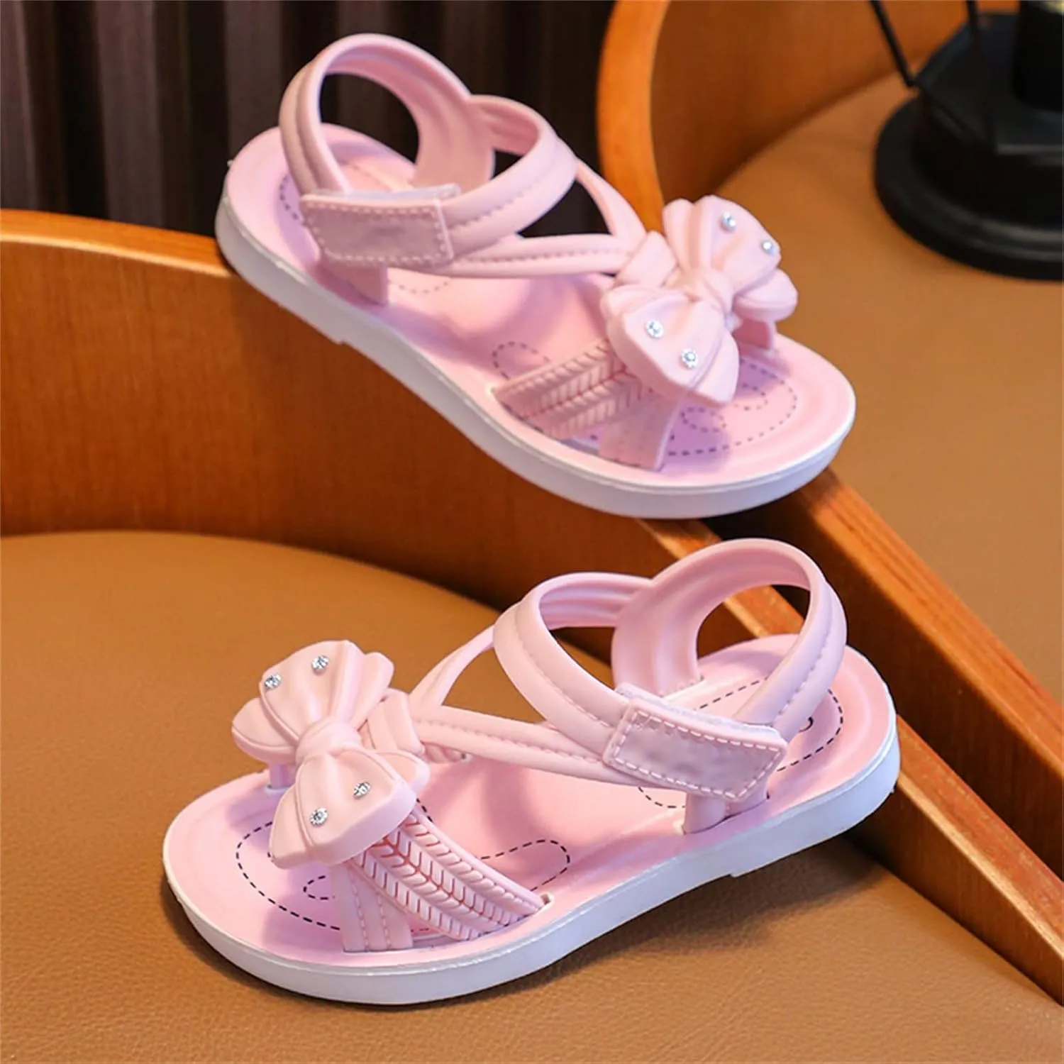 Children Sandals Soft Flat Shoes Fashion Comfortable Flower Lightweight Baby Princess Sandals E Kids 0