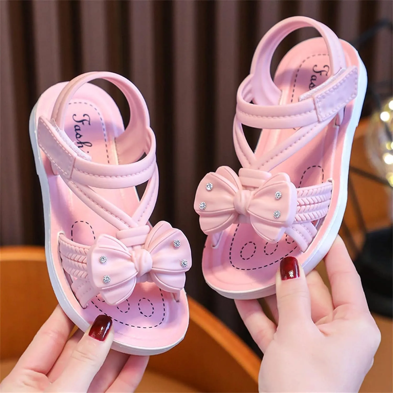 Children Sandals Soft Flat Shoes Fashion Comfortable Flower Lightweight Baby Princess Sandals E Kids 0