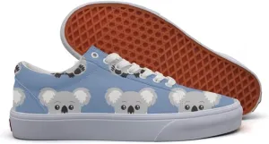 chuchuly Baby Koala Canvas Low Sneaker Shoes for Man