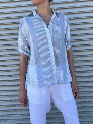 Claude Shirt in Coastal Stripe