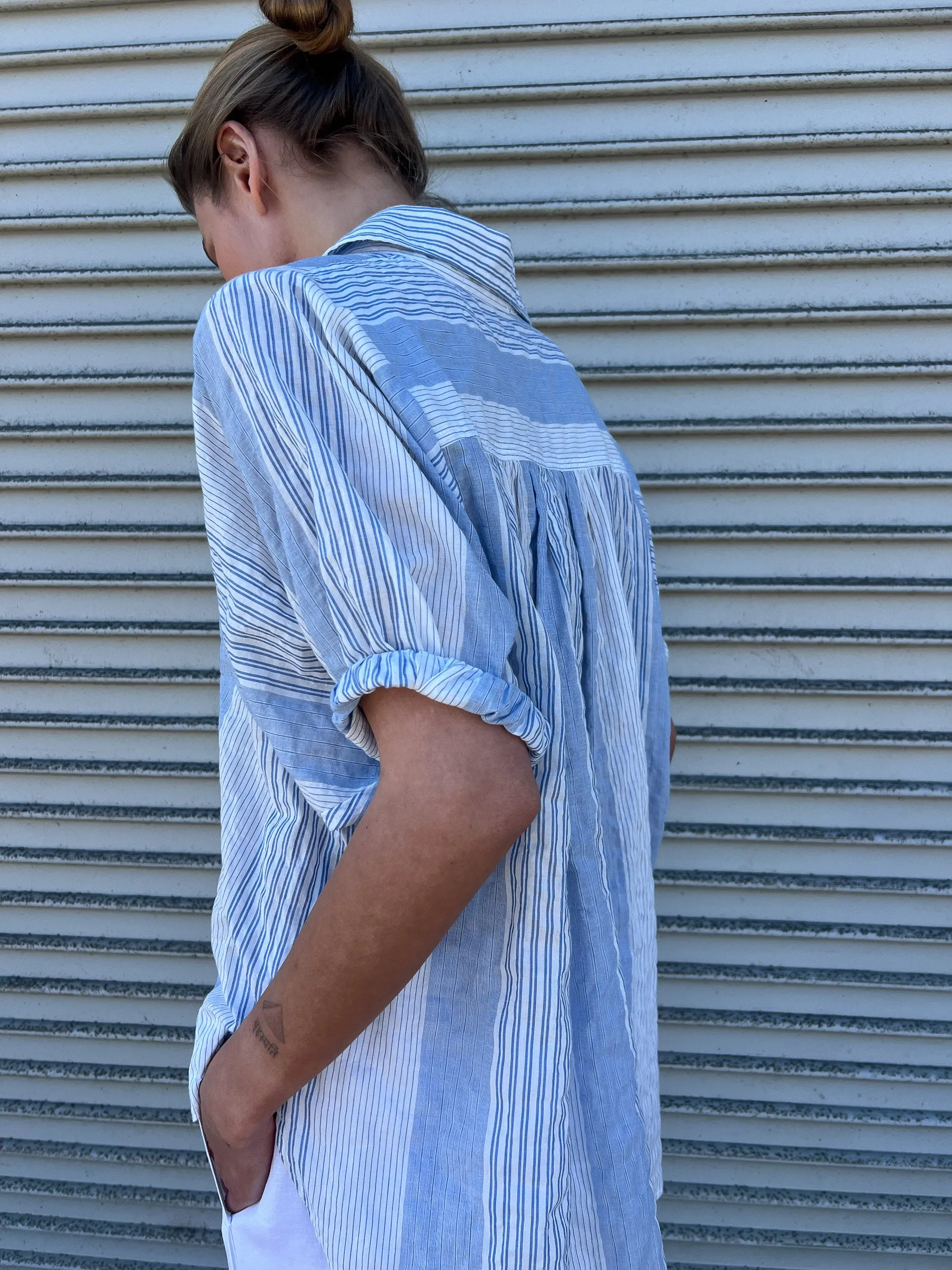 Claude Shirt in Coastal Stripe