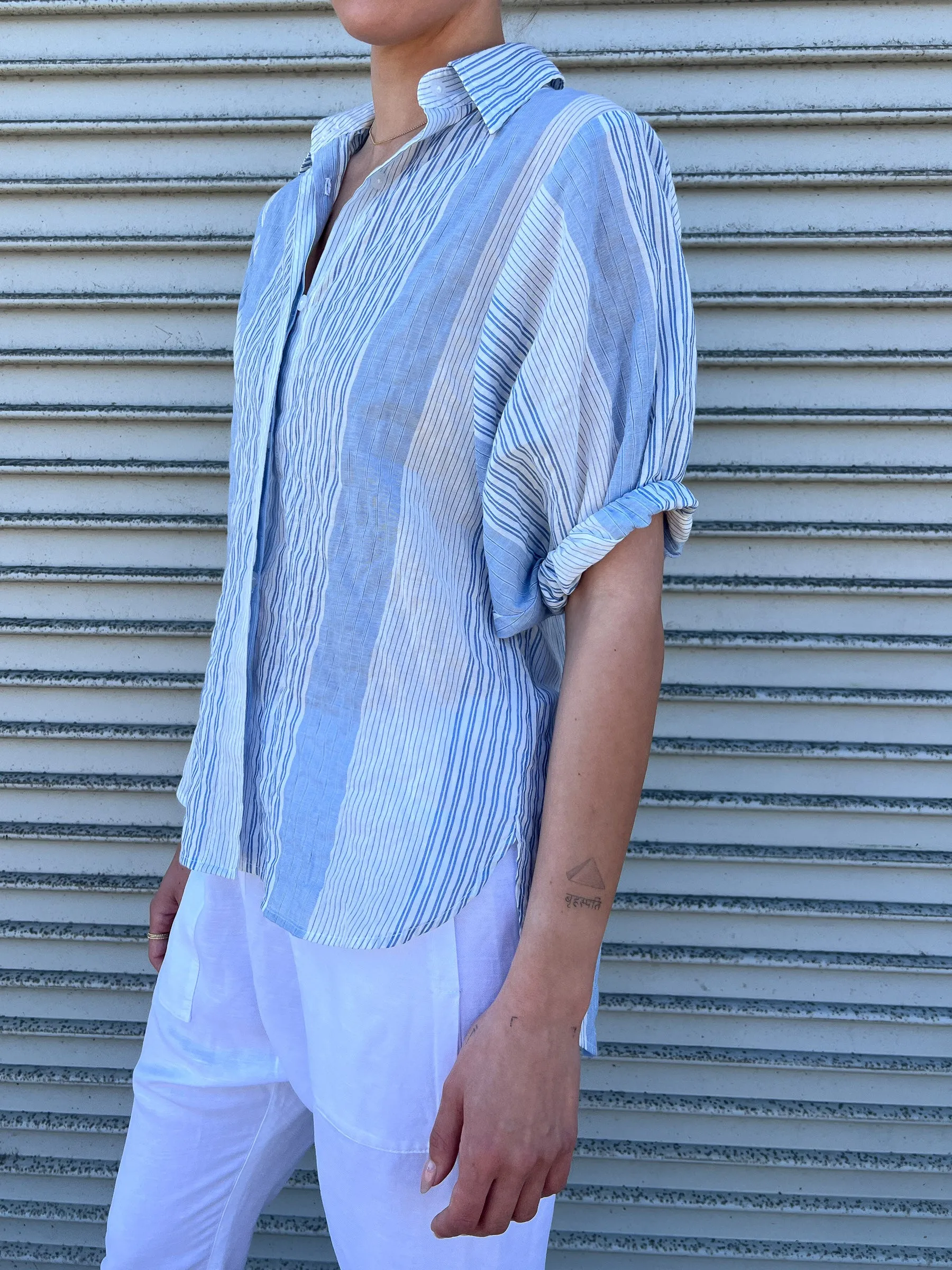 Claude Shirt in Coastal Stripe