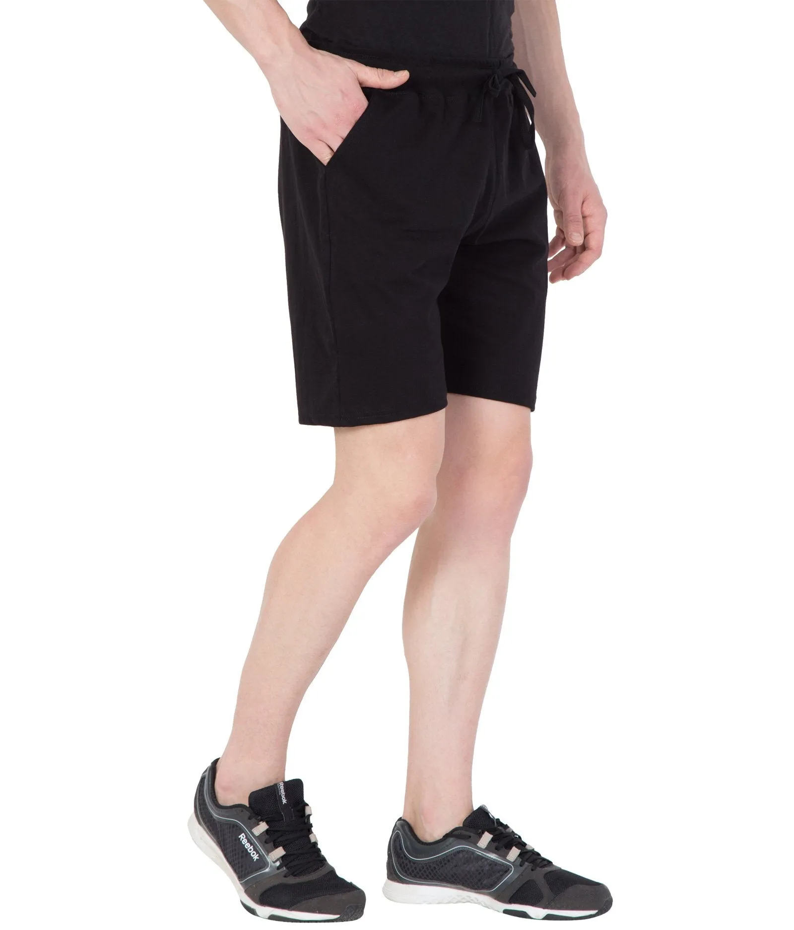 Cliths Men's Black Stylish Printed Cotton Casual Shorts for Daily wear/ Bermuda shorts for men cotton