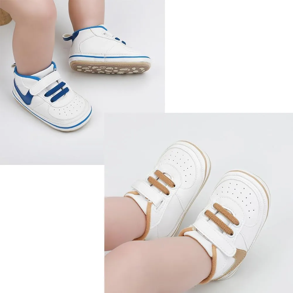 Clowora Unsex Baby Shoes Boys Girls Infant Sneakers Non-Slip Soft Rubber Sole Toddler Crib First Walker Lightweight Shoes