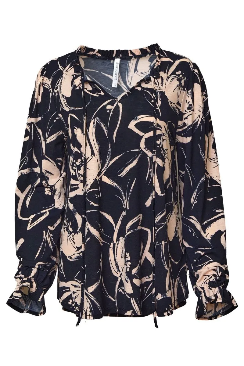 Come Together Top - Navy/Mauve